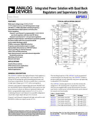 ADP5053 数据手册首页