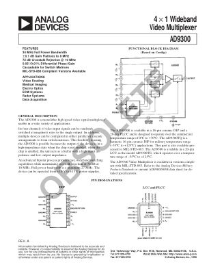 AD9300 数据手册首页