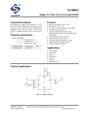 SY20822AAC datasheet cover page