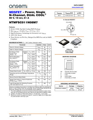 NTMFSC011N08M7 数据手册首页