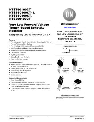NTST60100CT 数据手册首页