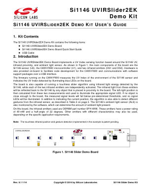 UVIRSLIDER2EK 数据手册首页