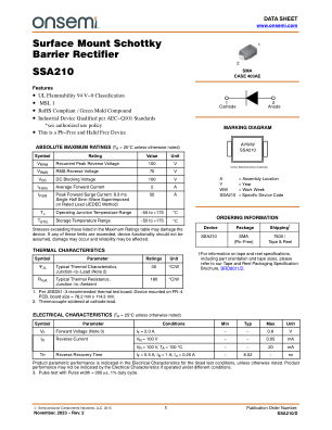 SSA210 数据手册首页
