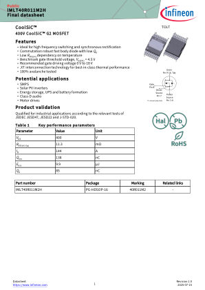 IMLT40R011M2H 数据手册首页