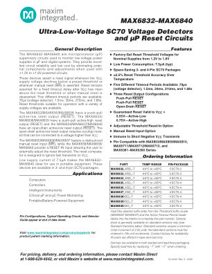 MAX6832-MAX6840 datasheet cover page