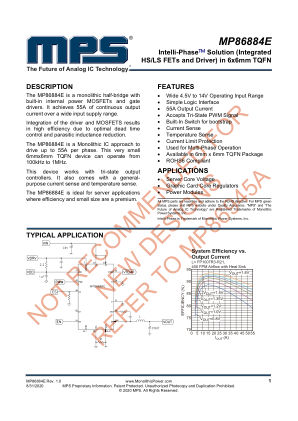 MP86884E 数据手册首页