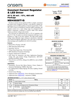 NSI45020 datasheet cover page