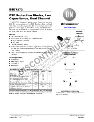 ESD7272 datasheet cover page