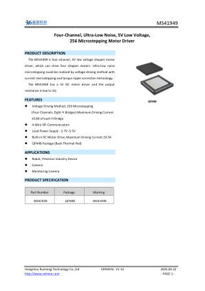MS41949 datasheet cover page