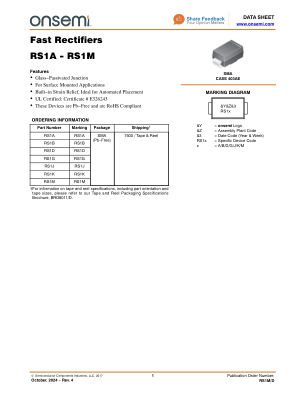 RS1M 数据手册首页