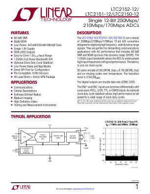 21521012FA datasheet cover page