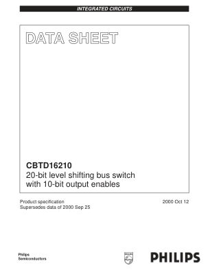CBTD16210DGG 数据手册首页