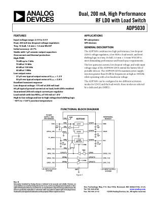 ADP5030 数据手册首页