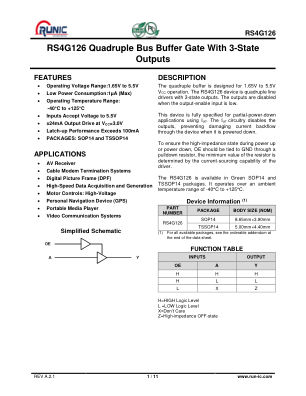 RS4G126 数据手册首页
