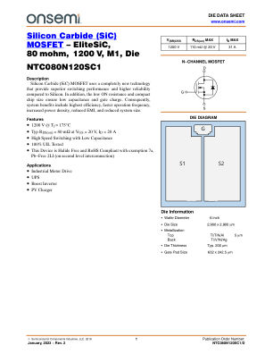 NTC080N120SC1 datasheet cover page