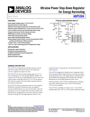 ADP5304 数据手册首页