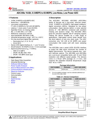 ADC3563 datasheet cover page