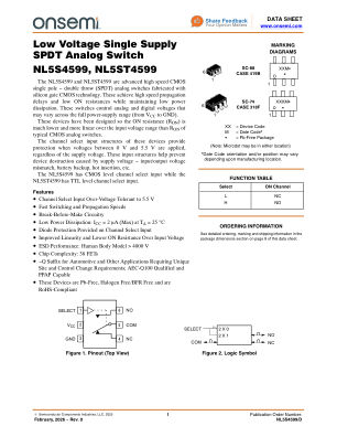 NL5S4599 数据手册首页