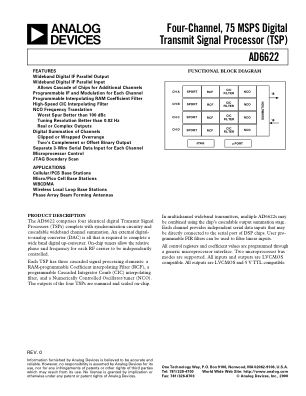 AD6622 datasheet cover page