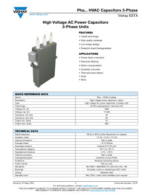PHAHVAC3PHASE 数据手册首页