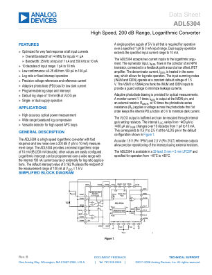 ADL5304 datasheet cover page
