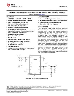LM34919C-Q1 datasheet cover page