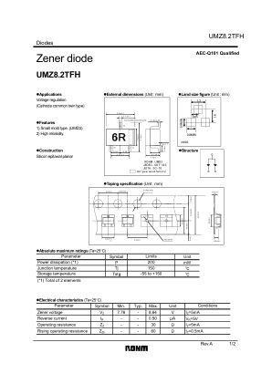 UMZ8.2TFH 数据手册首页