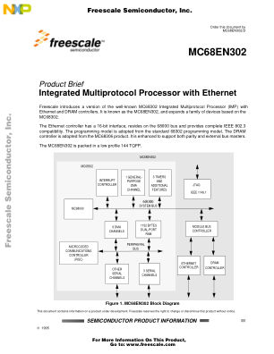 MC68EN302 数据手册首页