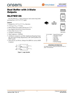 NL27WZ126 数据手册首页