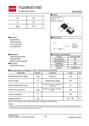 YQ20BGE10SD 数据手册首页