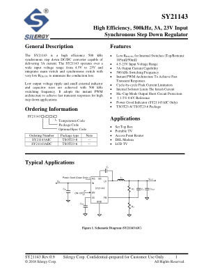 SY21143AIC datasheet cover page