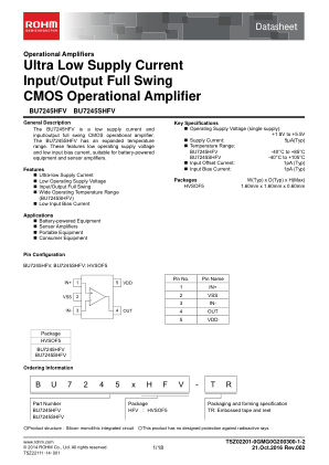 BU7245SHFV 数据手册首页