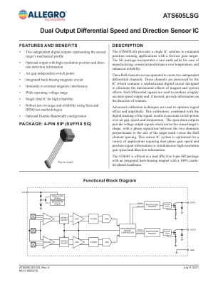 ATS605LSG datasheet cover page