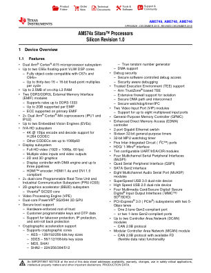 AM5749 datasheet cover page