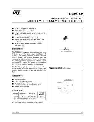 TS824-1-2 datasheet cover page
