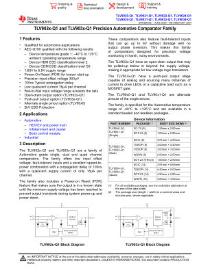 TLV9034-Q1 datasheet cover page