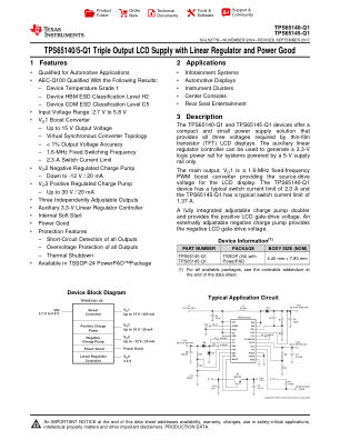 TPS65145-Q1 datasheet cover page