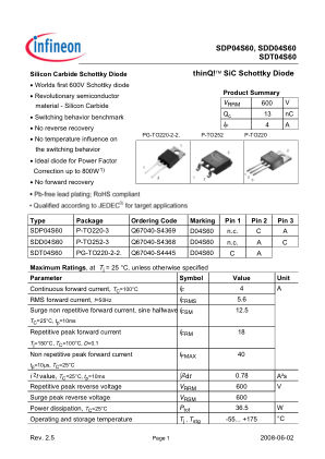 SDP04S60 数据手册首页