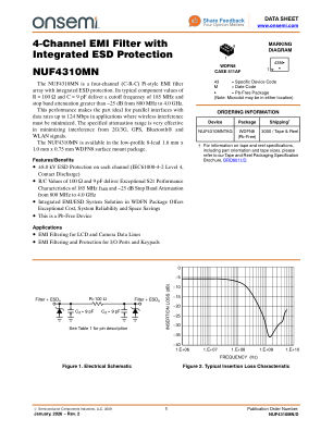 NUF4310MN 数据手册首页