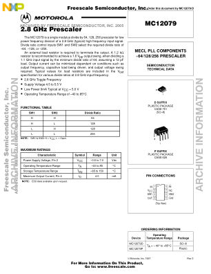 MC12079 datasheet cover page