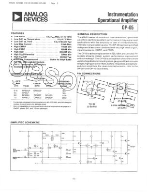 105255444OP05 datasheet cover page
