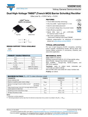 V30DM153C 数据手册首页