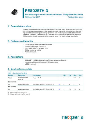 PESD2ETH-DX datasheet cover page