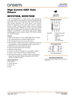 NCV5705B 数据手册首页