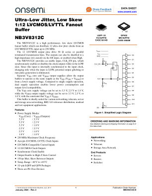 NB3V8312C datasheet cover page