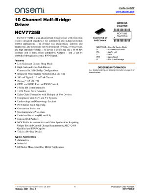 NCV7725B 数据手册首页