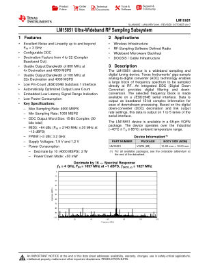 LM15851 datasheet cover page