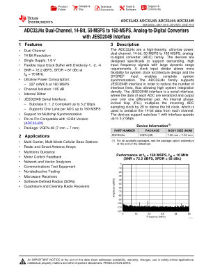 ADC32J45 datasheet cover page