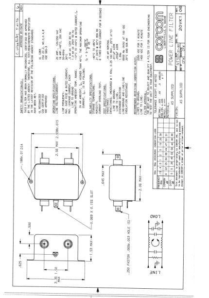 20VK1 datasheet cover page