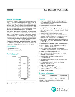 DS3882 datasheet cover page
